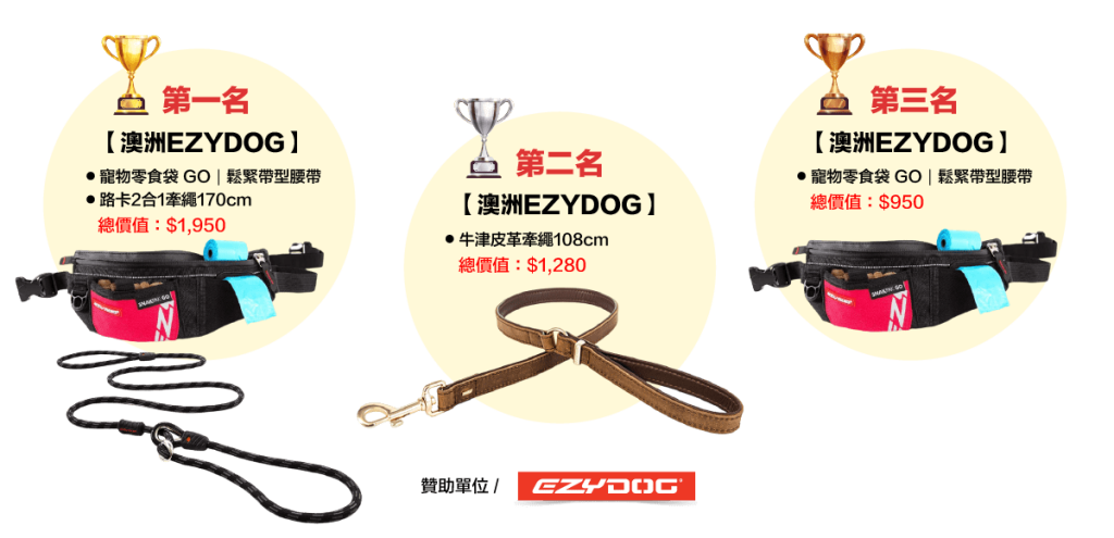 2024台北萌寵物用品展獎品