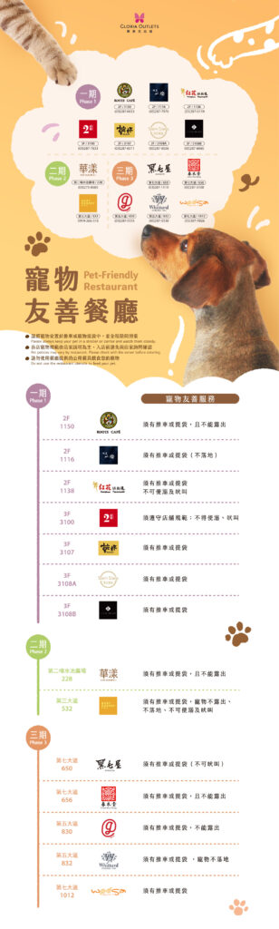 華泰名品城寵物友善餐廳